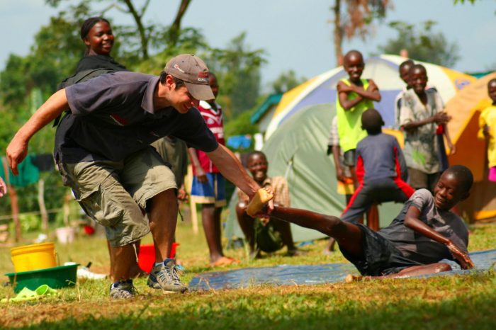 Volunteering in Kenya.